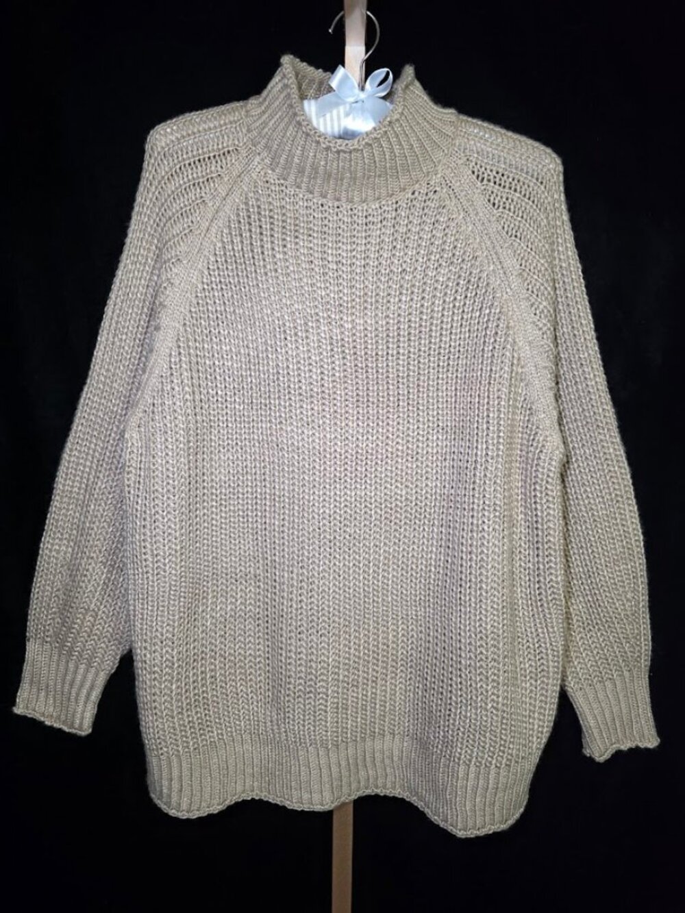 NWT Mustard Seed Mock Neck Pullover Knit Sweater L